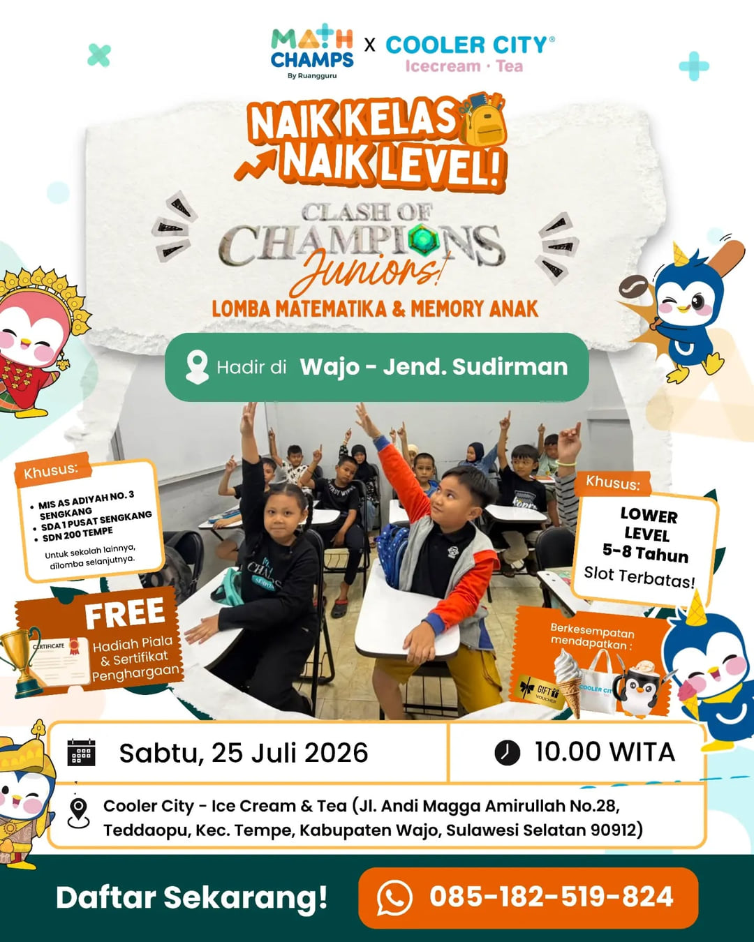 Clash of Champions Jr. - Lomba Matematika & Memory Anak - Poster 2