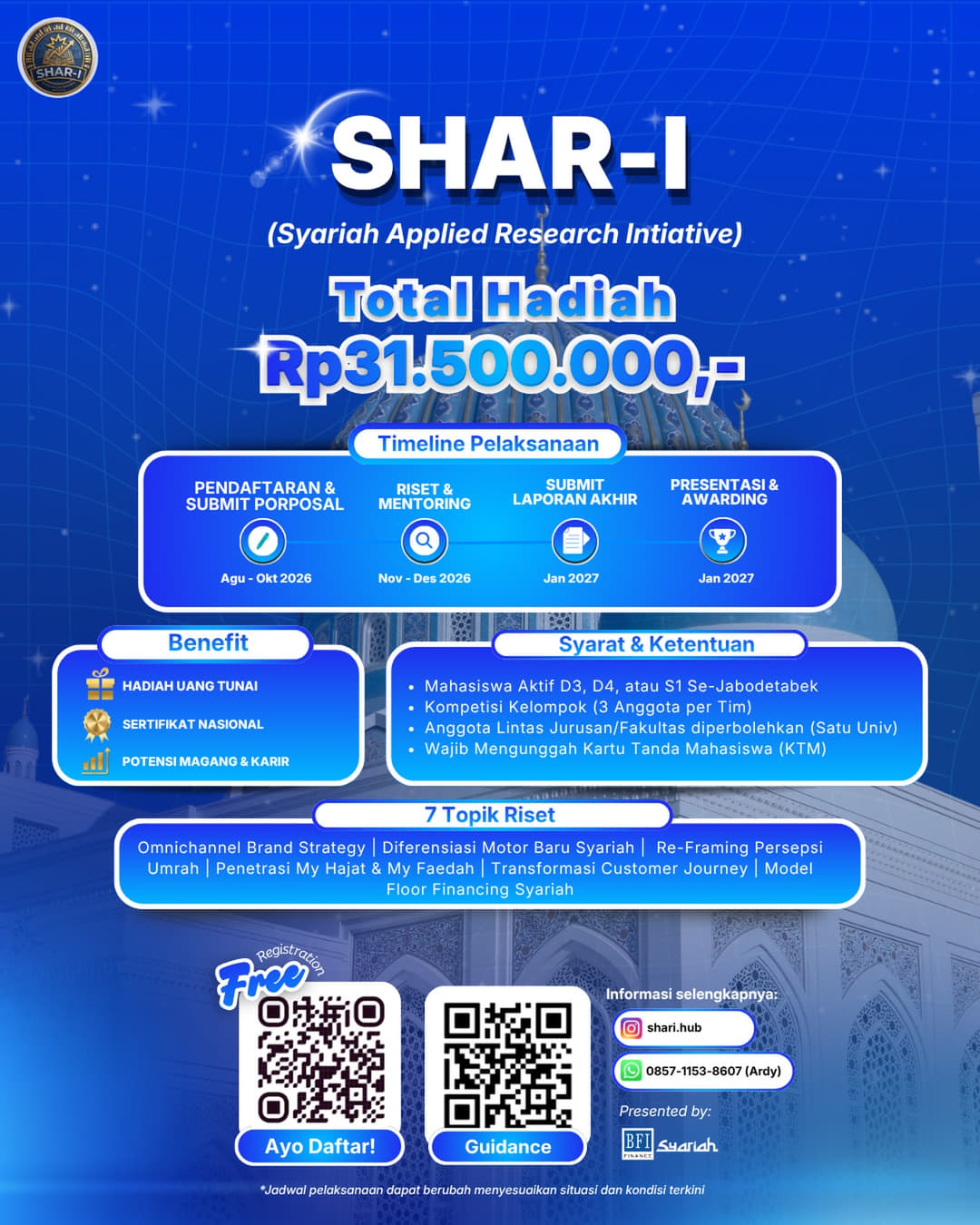 SHAR-I 2026 (Syariah Applied Research Initiative) - Poster 2