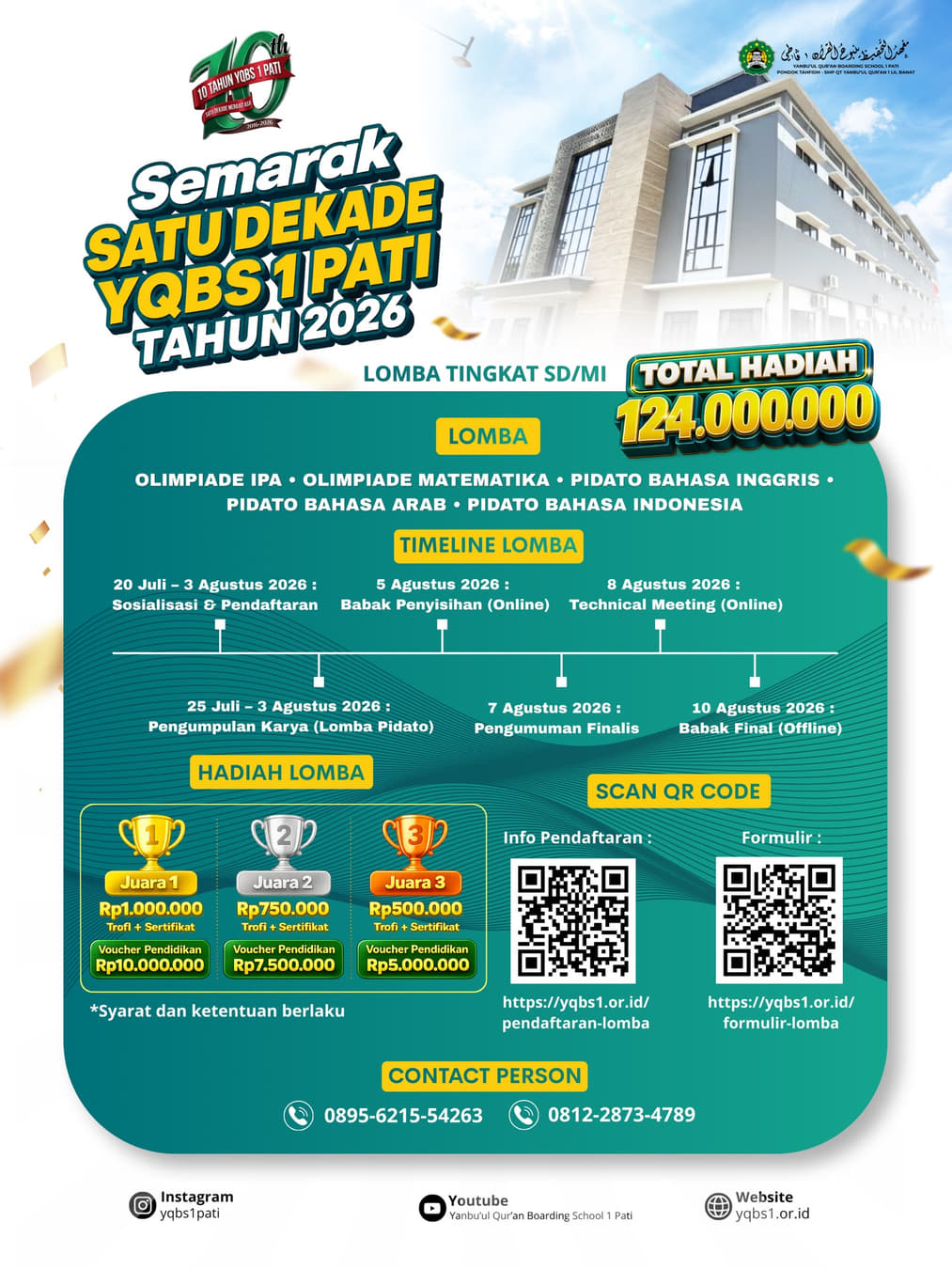 Semarak Satu Dekade YQBS 1 Pati - Poster 2