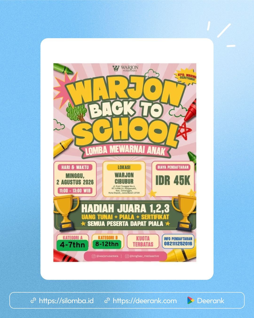 Lomba Mewarnai Tema Back to School - Poster 1