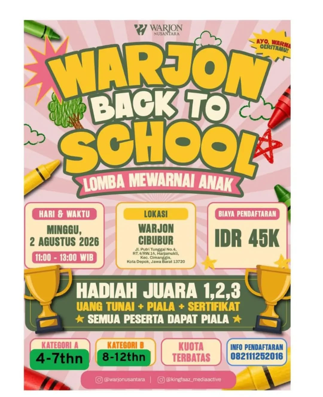 Lomba Mewarnai Tema Back to School - Poster 2