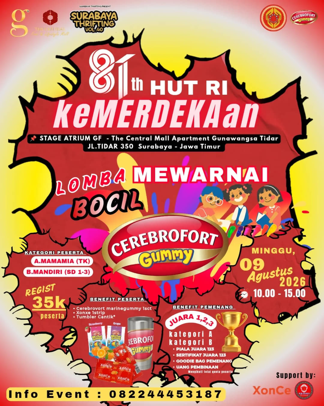 Lomba Mewarnai Bocil Semarak 81th HUT RI keMERDEKAan - Poster 2