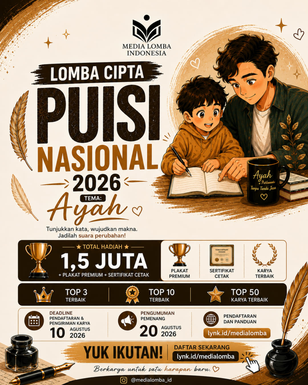Lomba Cipta Puisi Nasional 2026 - Poster 2