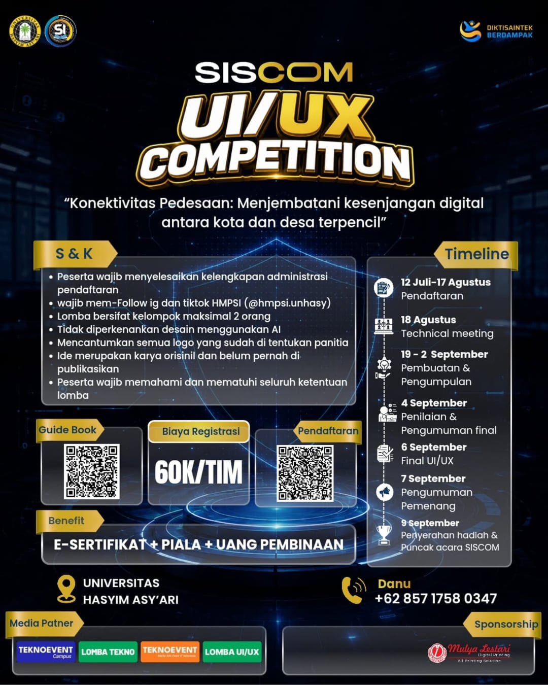 SISCOM (Sistem Informasi Smart Competition) 2026 - UI/UX Design Competition - Poster 2