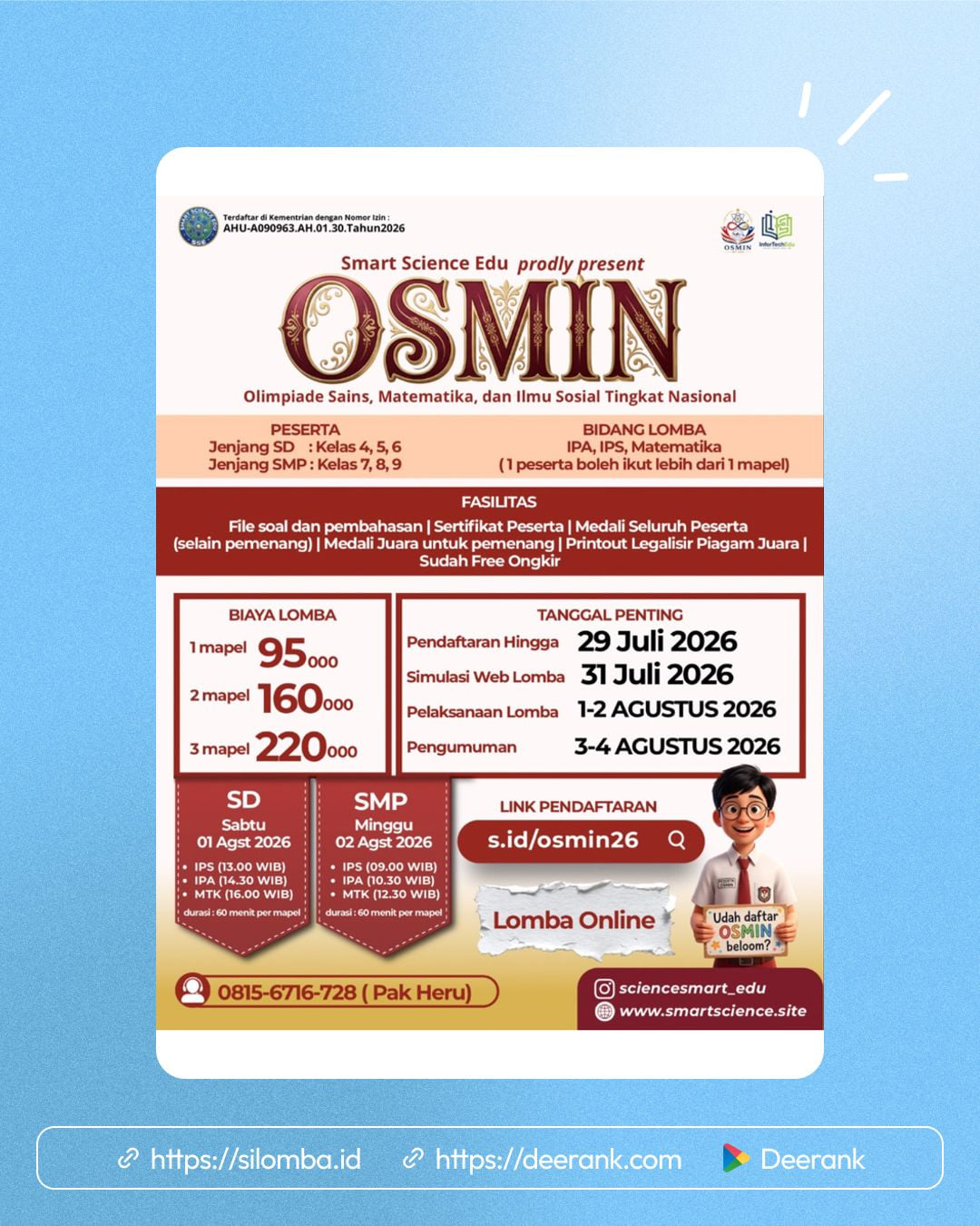 OSMIN 2026 by Smart Science Edu - Poster 1