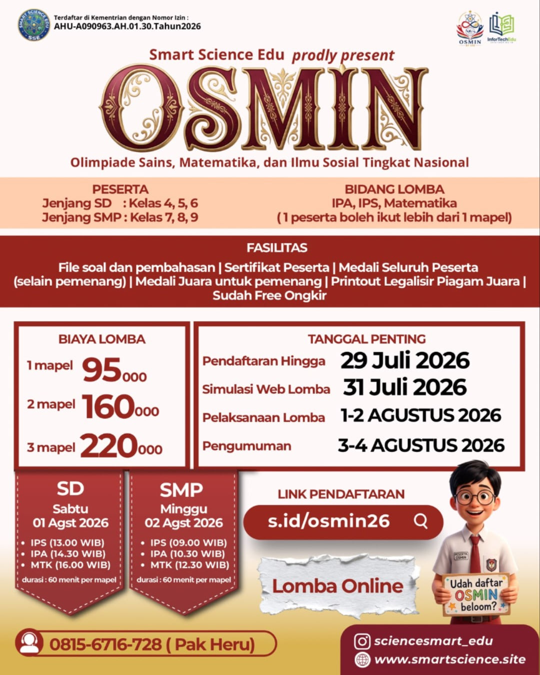 OSMIN 2026 by Smart Science Edu - Poster 2