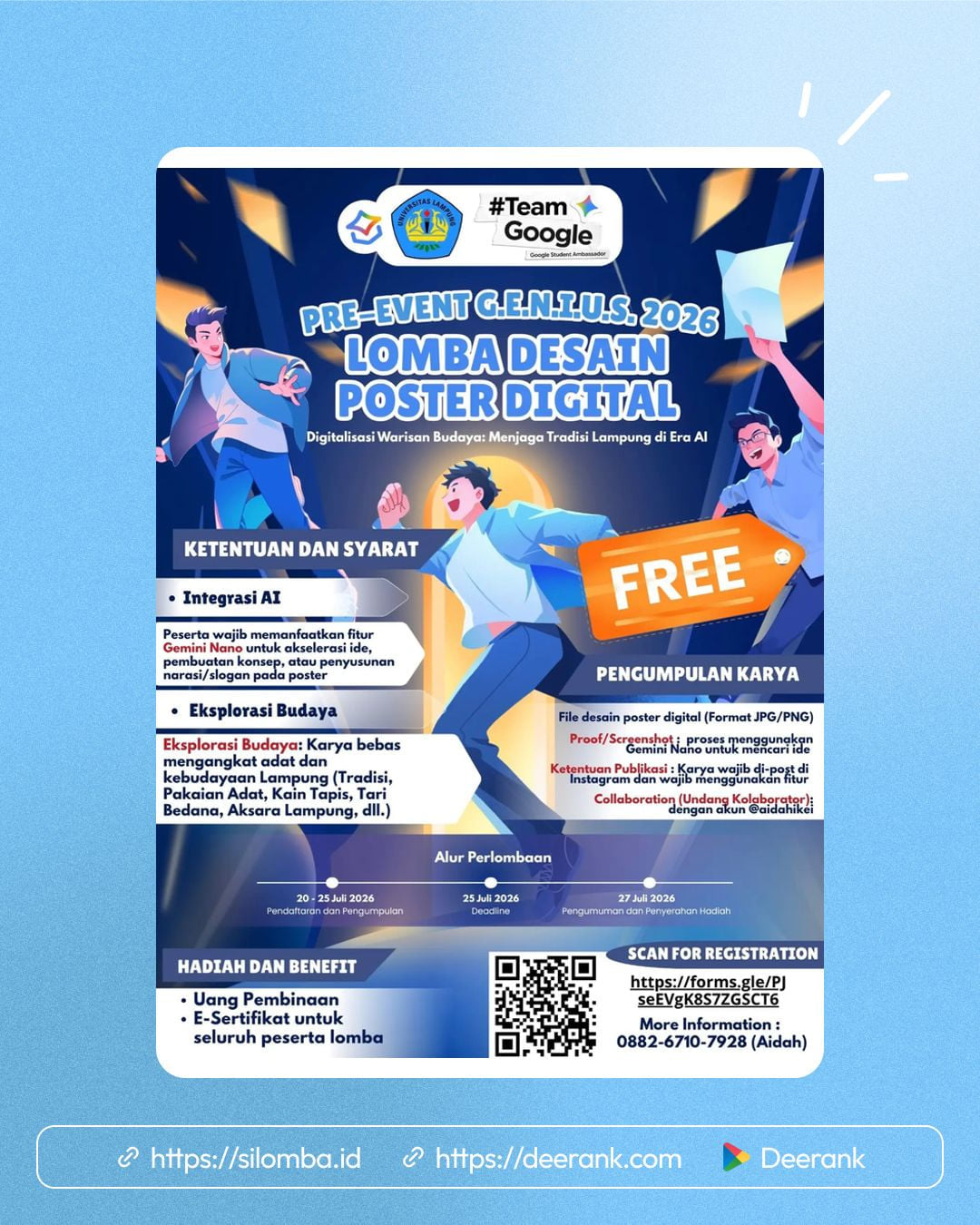 PRE-EVENT G.E.N.I.U.S. 2026: LOMBA DESAIN POSTER DIGITAL - Poster 1