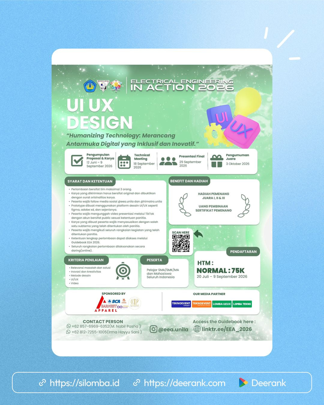 Electrical Engineering Action (EEA) 2026 - UI/UX Design Competition - Poster 1