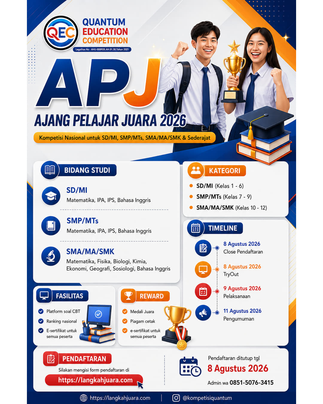APJ – AJANG PELAJAR JUARA 2026 - Poster 2