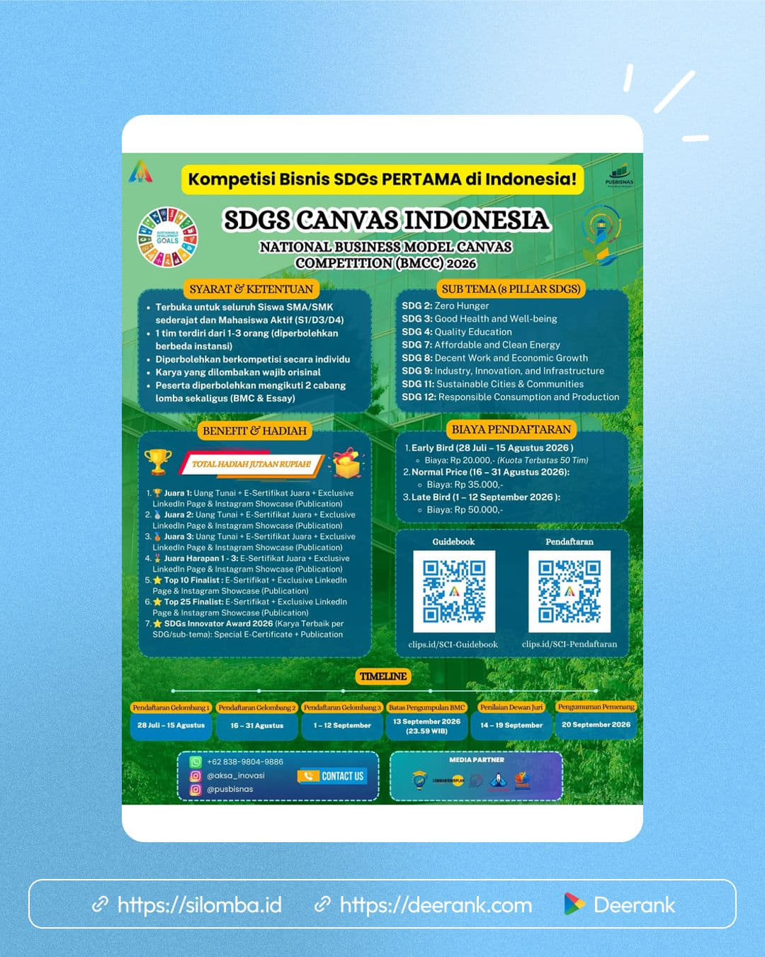 The First National SDGs Canvas Competition 2026 - Poster 1