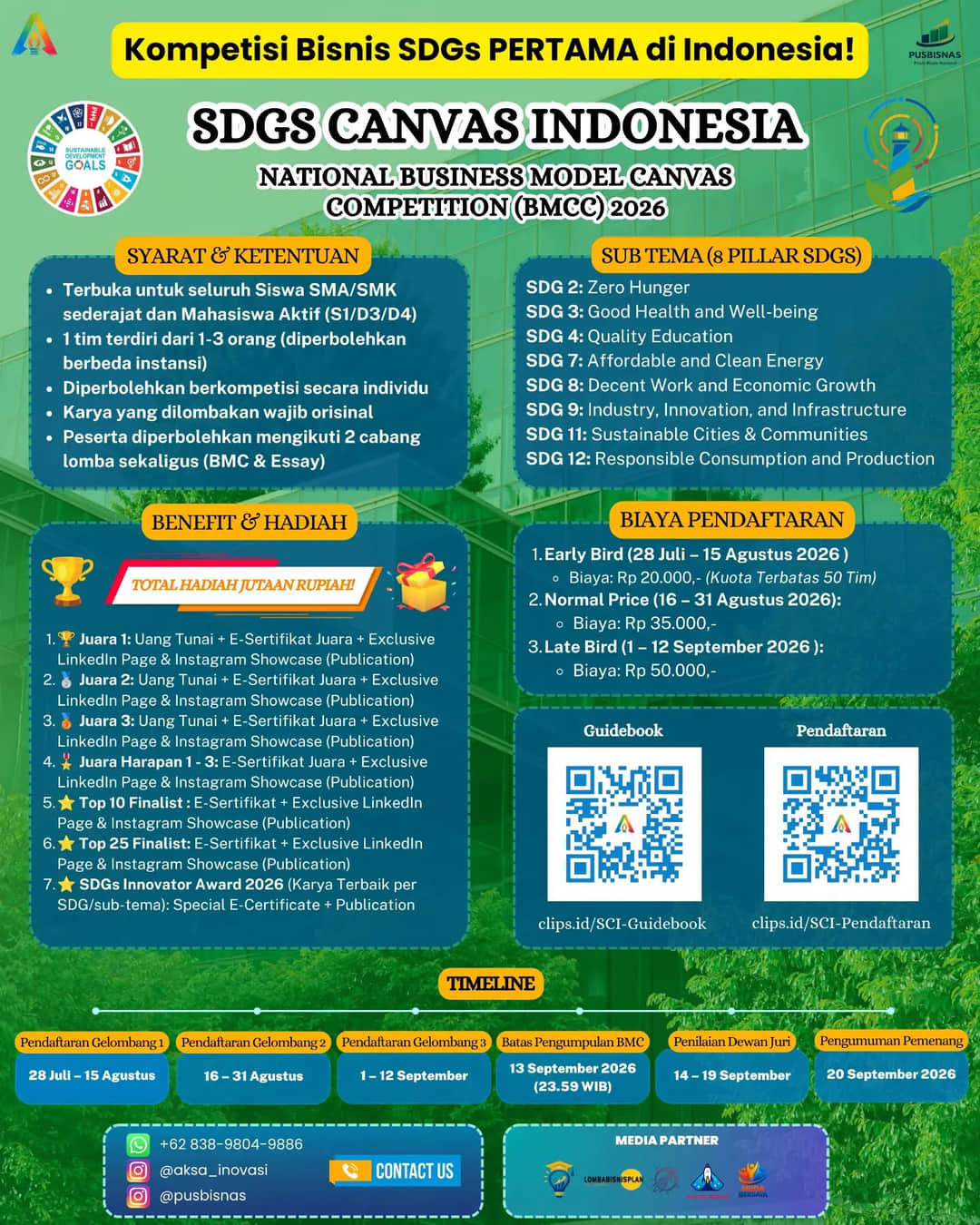 The First National SDGs Canvas Competition 2026 - Poster 2