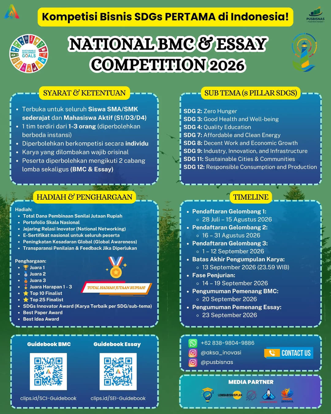 The First National SDGs Canvas & Essay Competition 2026 - Poster 2