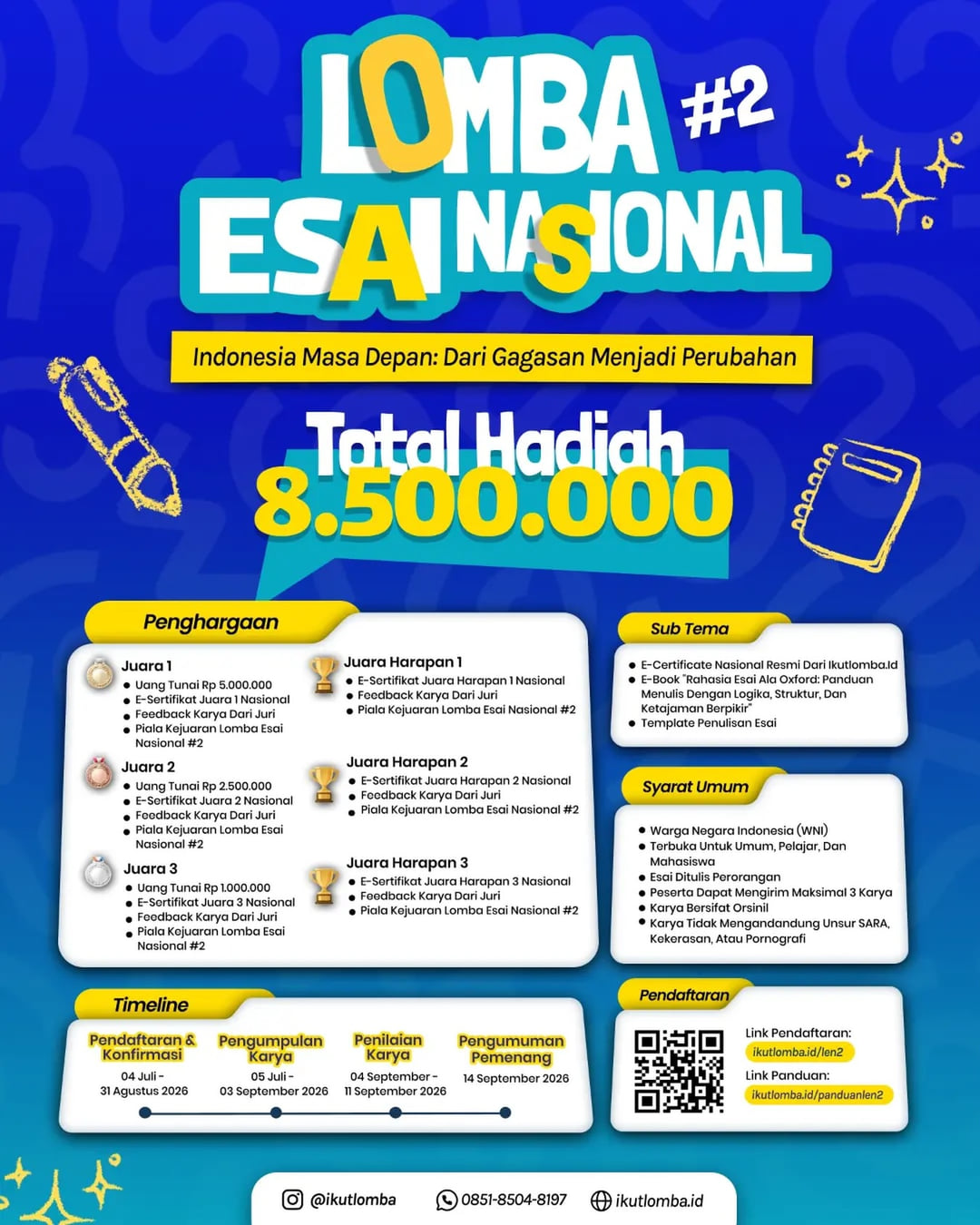 Lomba Esai Nasional 2 - Poster 2