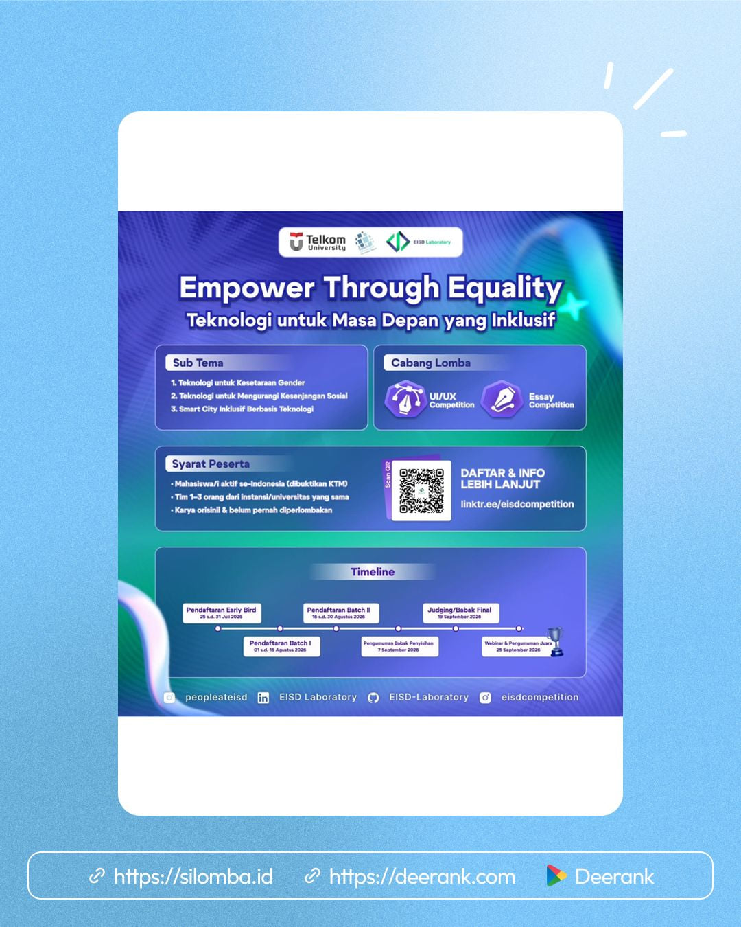 EMPOWER THROUGH EQUALITY 2026 - Poster 1