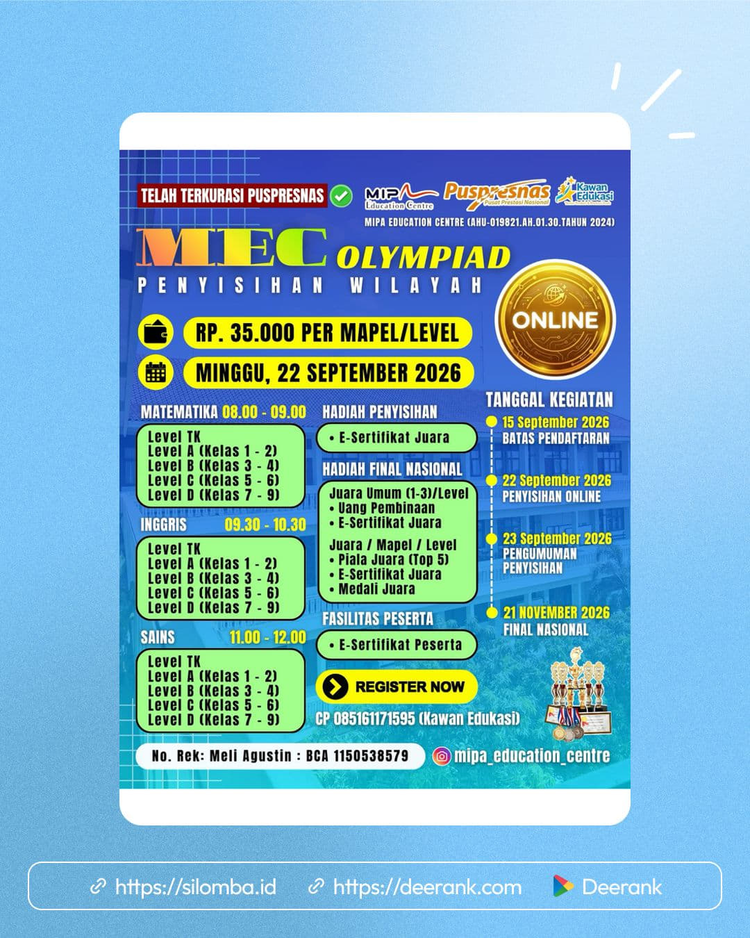 MEC Olympiad 2026 - Poster 1