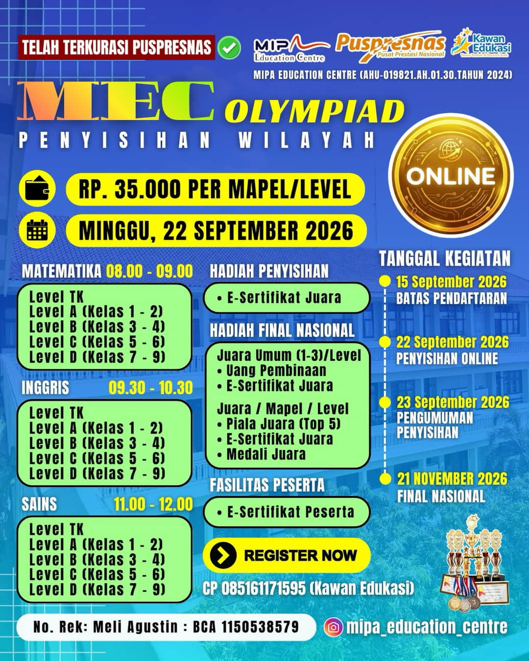 MEC Olympiad 2026 - Poster 2