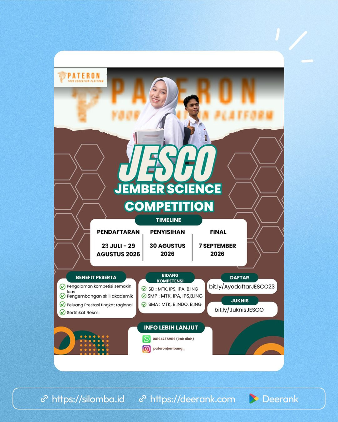JESCO 2026 ā Jember Science Competition - Poster 1