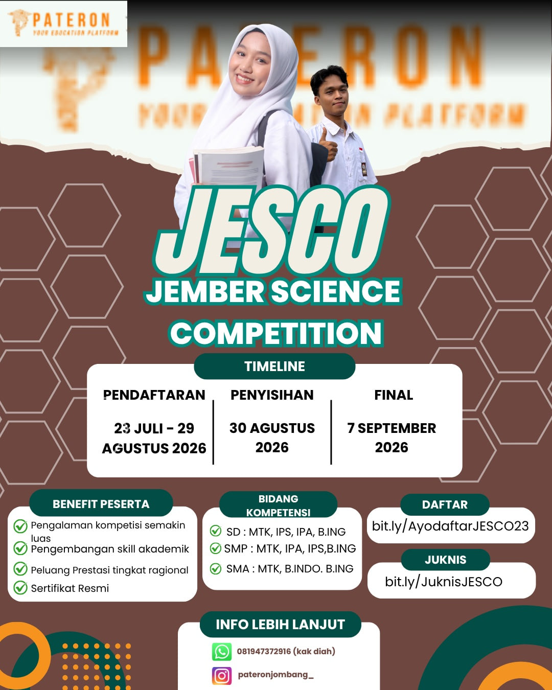 JESCO 2026 ā Jember Science Competition - Poster 2