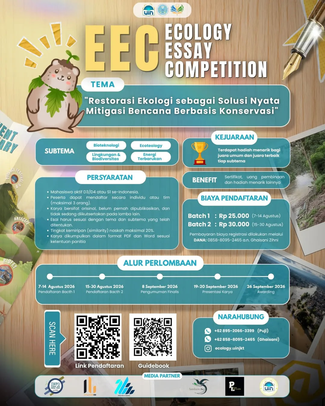 EECESSA Competition 2026 (Ecology Essay Competition) - Poster 2