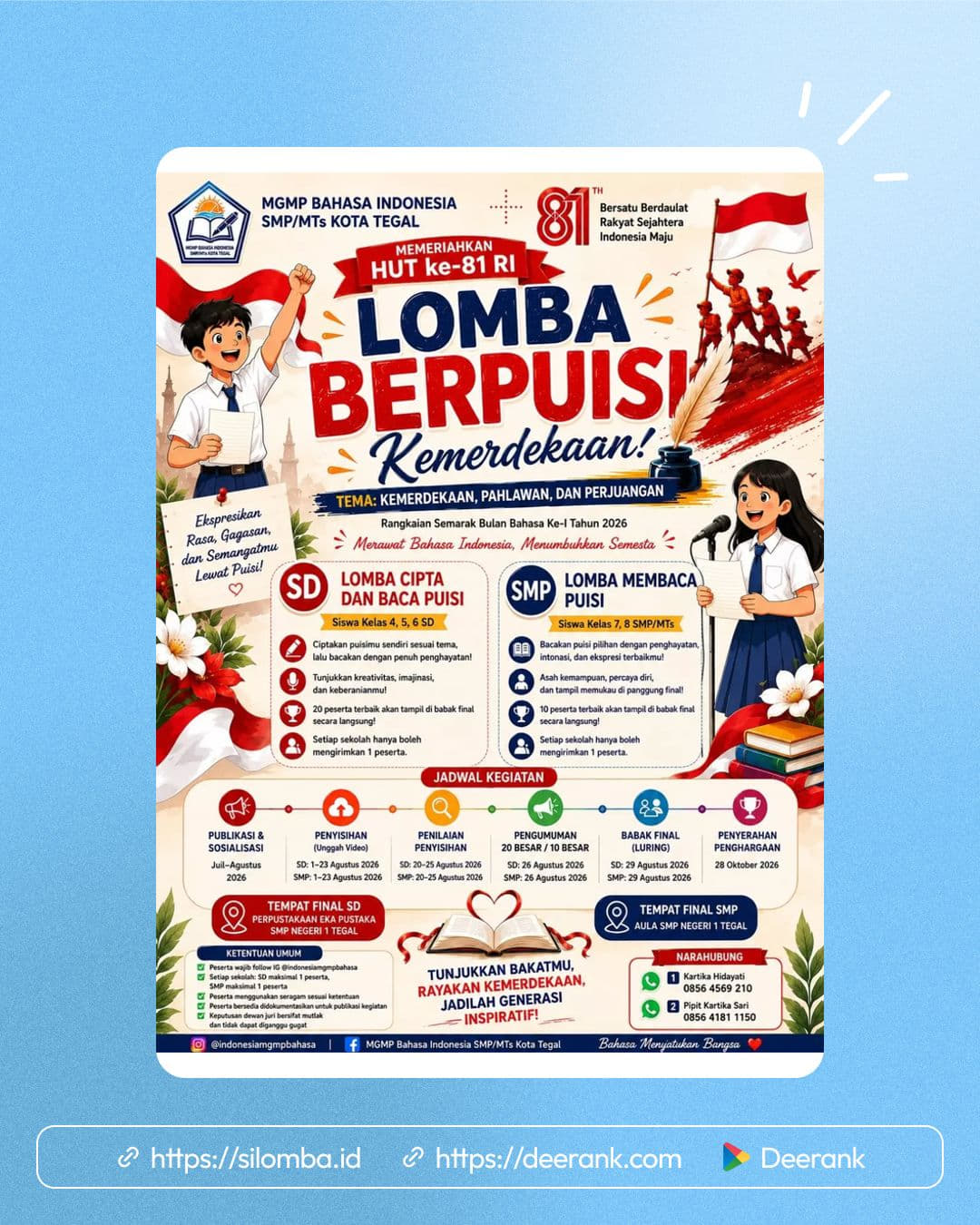 Lomba Berpuisi Kemerdekaan - Poster 1