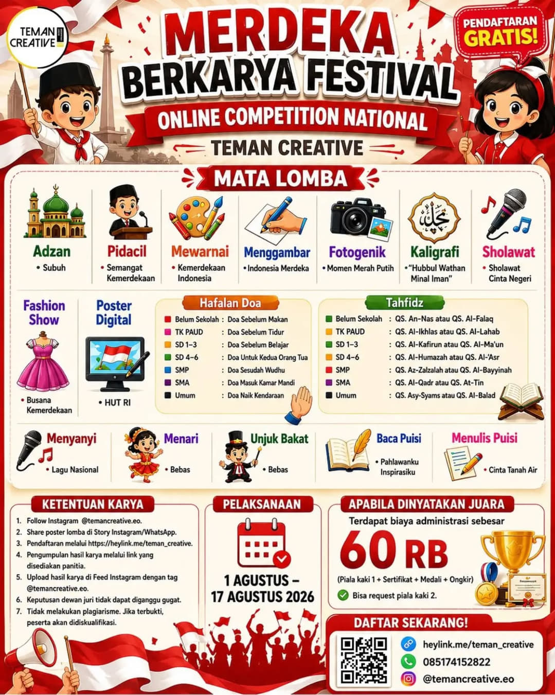 Merdeka Berkarya Festival Online Competition National - Poster 2