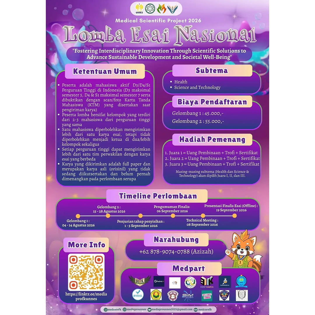 Lomba Esai Medical Scientific Project (MEDISPRO) 2026 - Poster 2