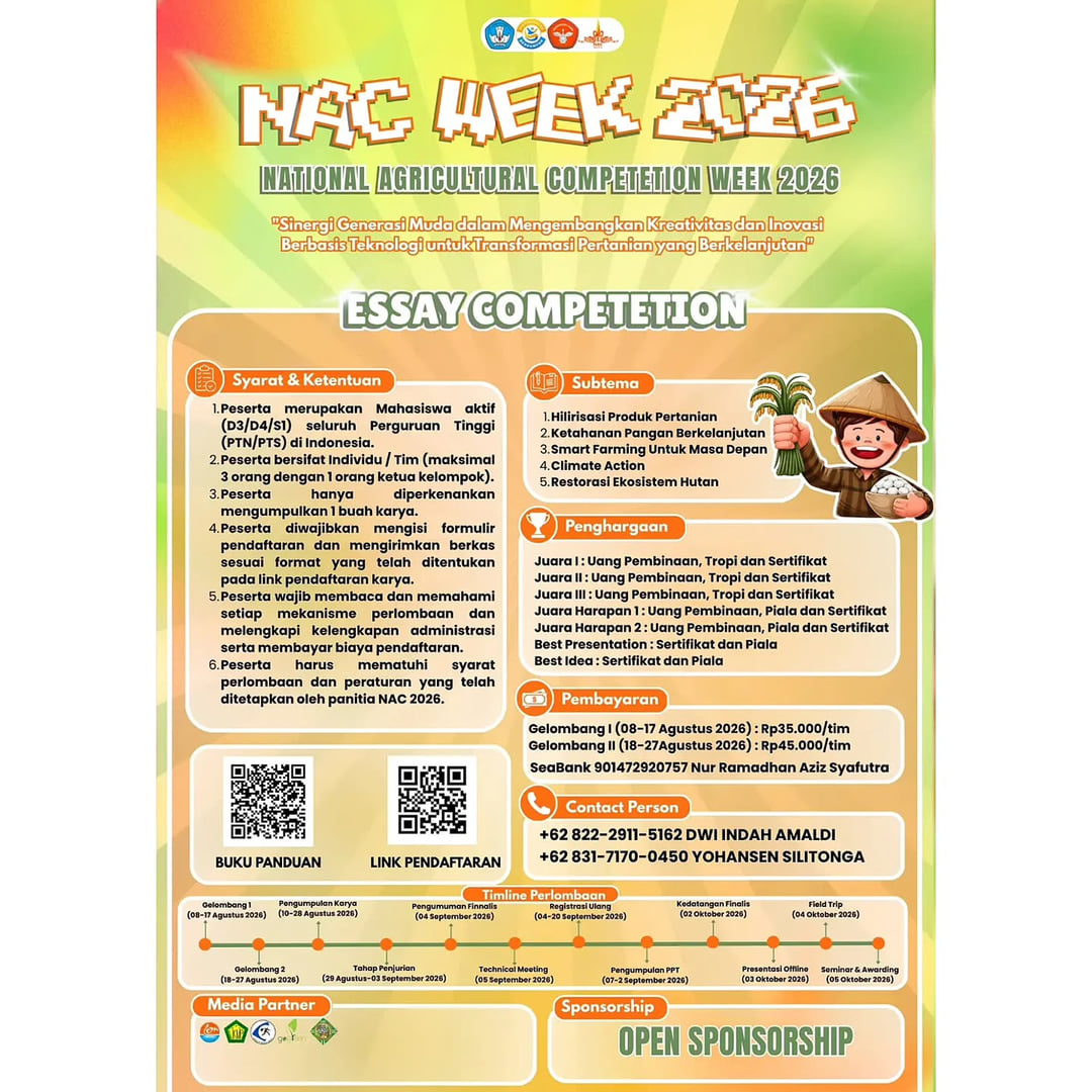 NAC WEEK 2026 (National Agricultural Competition Week 2026) - Poster 2