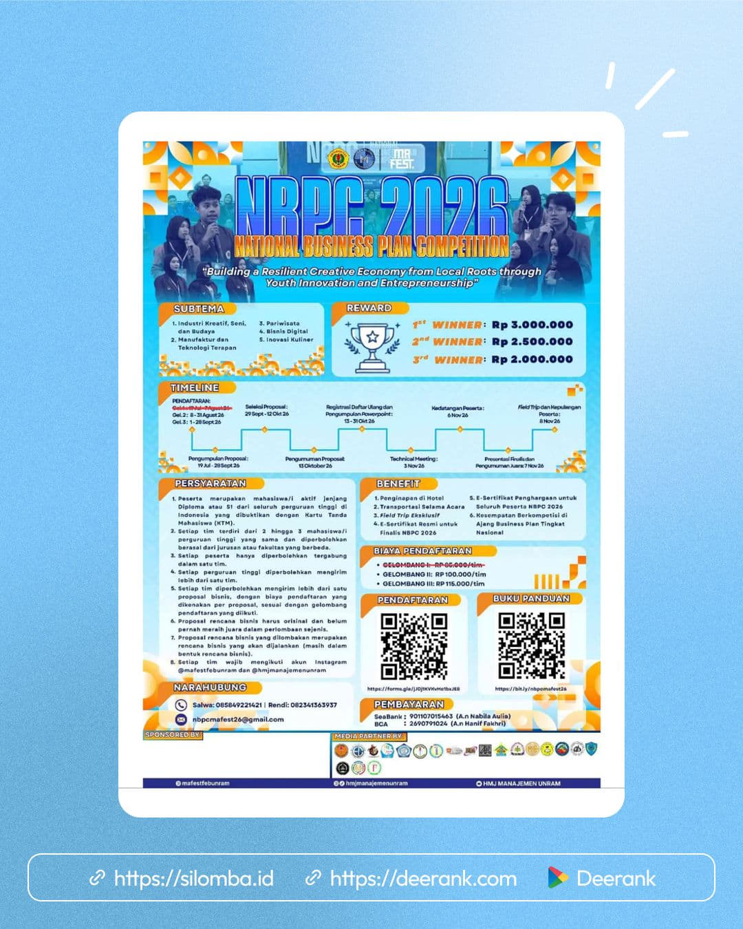 National Business Plan Competition 2026 - Poster 1