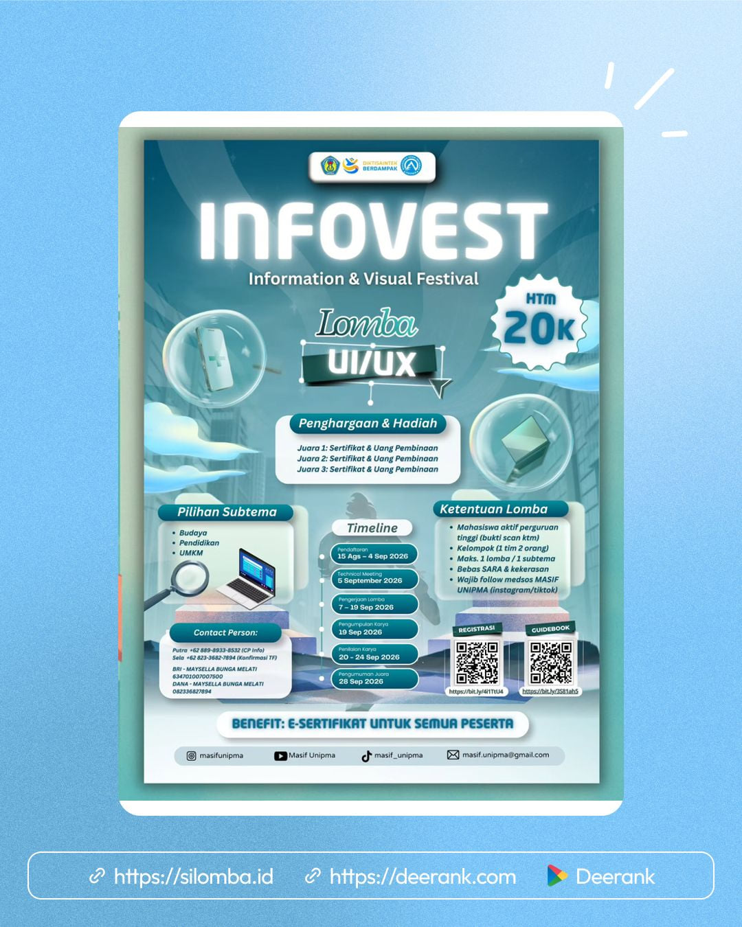 Lomba UI/UX INFOVEST 2026 - Poster 1