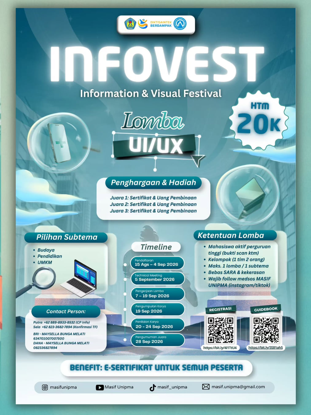 Lomba UI/UX INFOVEST 2026 - Poster 2