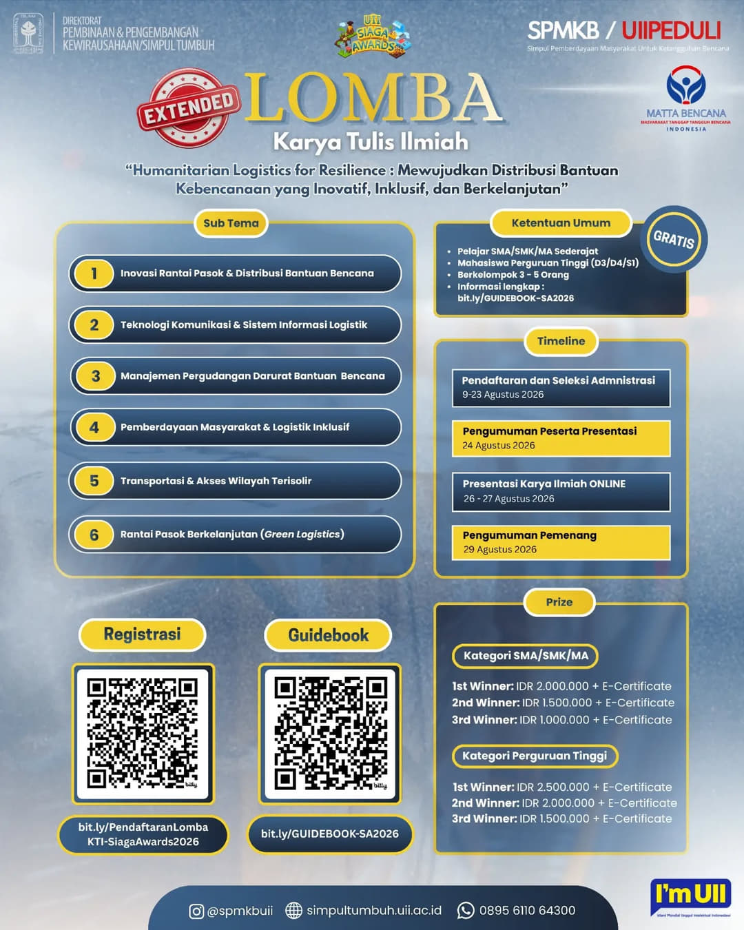 Lomba Karya Tulis Ilmiah Siaga Awards 2026 - Poster 2