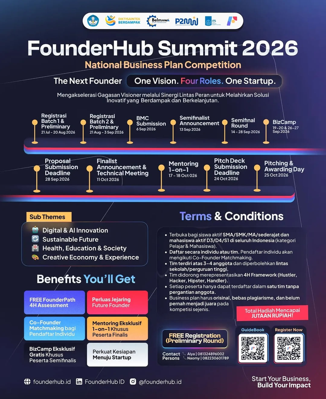 FounderHub Summit 2026 National Business Plan Competition - Poster 2