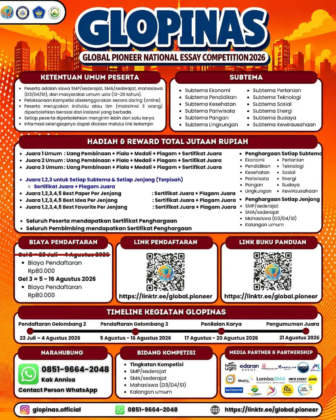 GLOBAL PIONEER NATIONAL ESSAY COMPETITION (GLOPINAS) 2026 - Poster 2