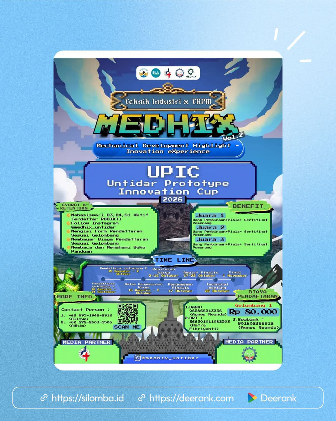 UNTIDAR Prototype Innovation Cup (MEDHIX 2026) - Poster 1
