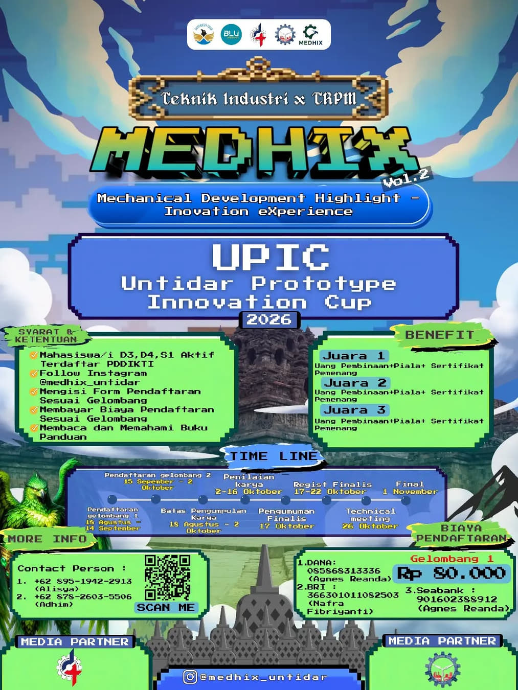 UNTIDAR Prototype Innovation Cup (MEDHIX 2026) - Poster 2