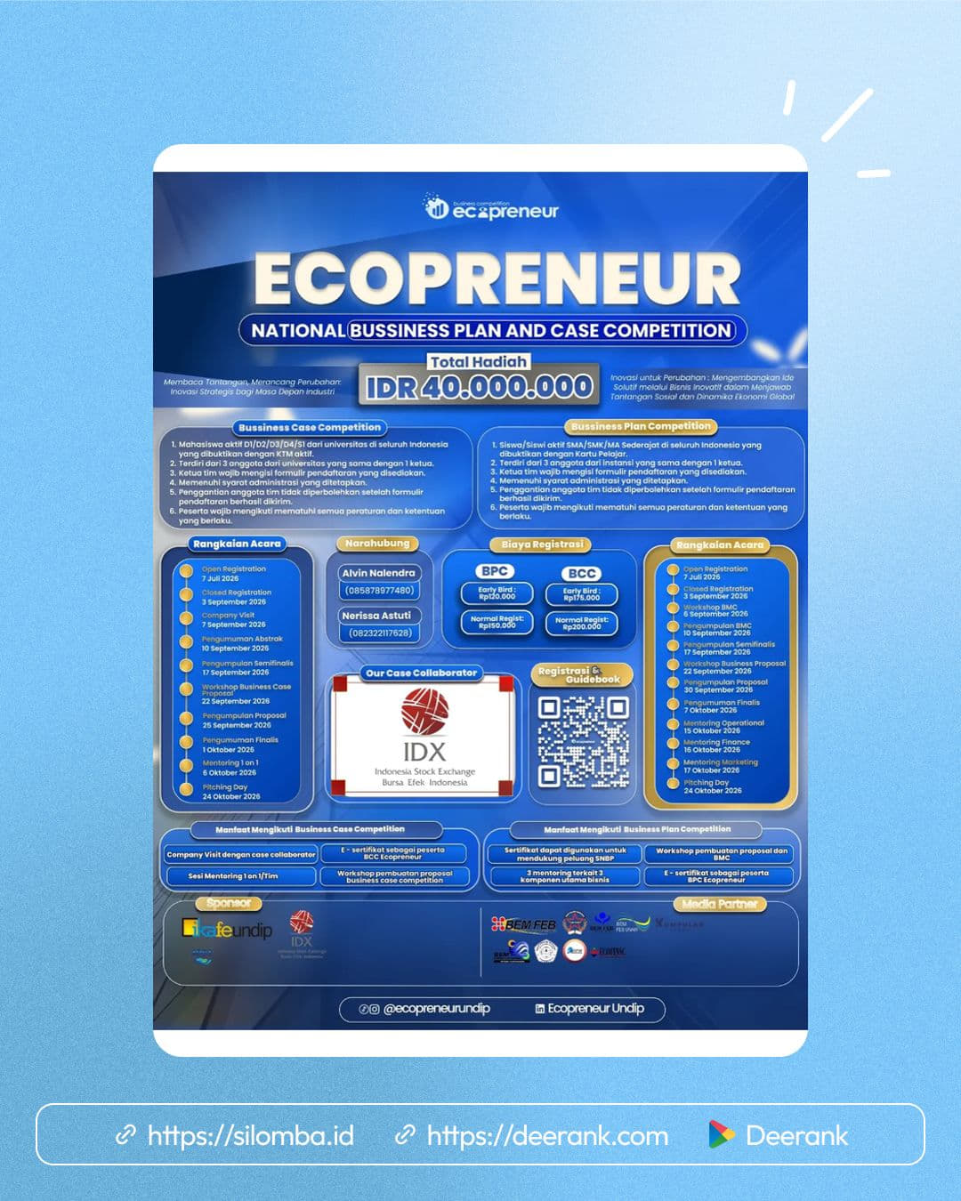 ECOPRENEUR 2026 - Poster 1