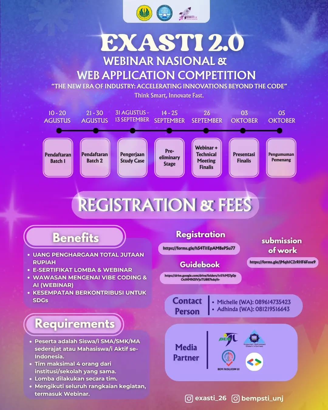 Web Application Competition EXASTI 2.0 - Poster 2
