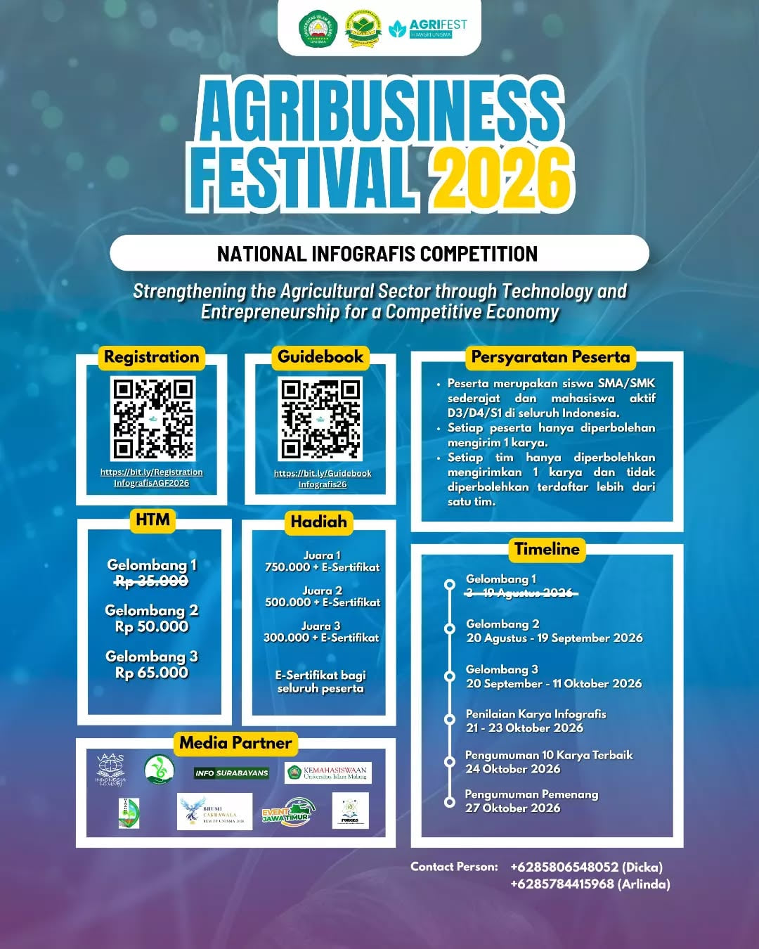 INFOGRAFIS COMPETITION AGRIBUSINESS FESTIVAL 2026 - Poster 2