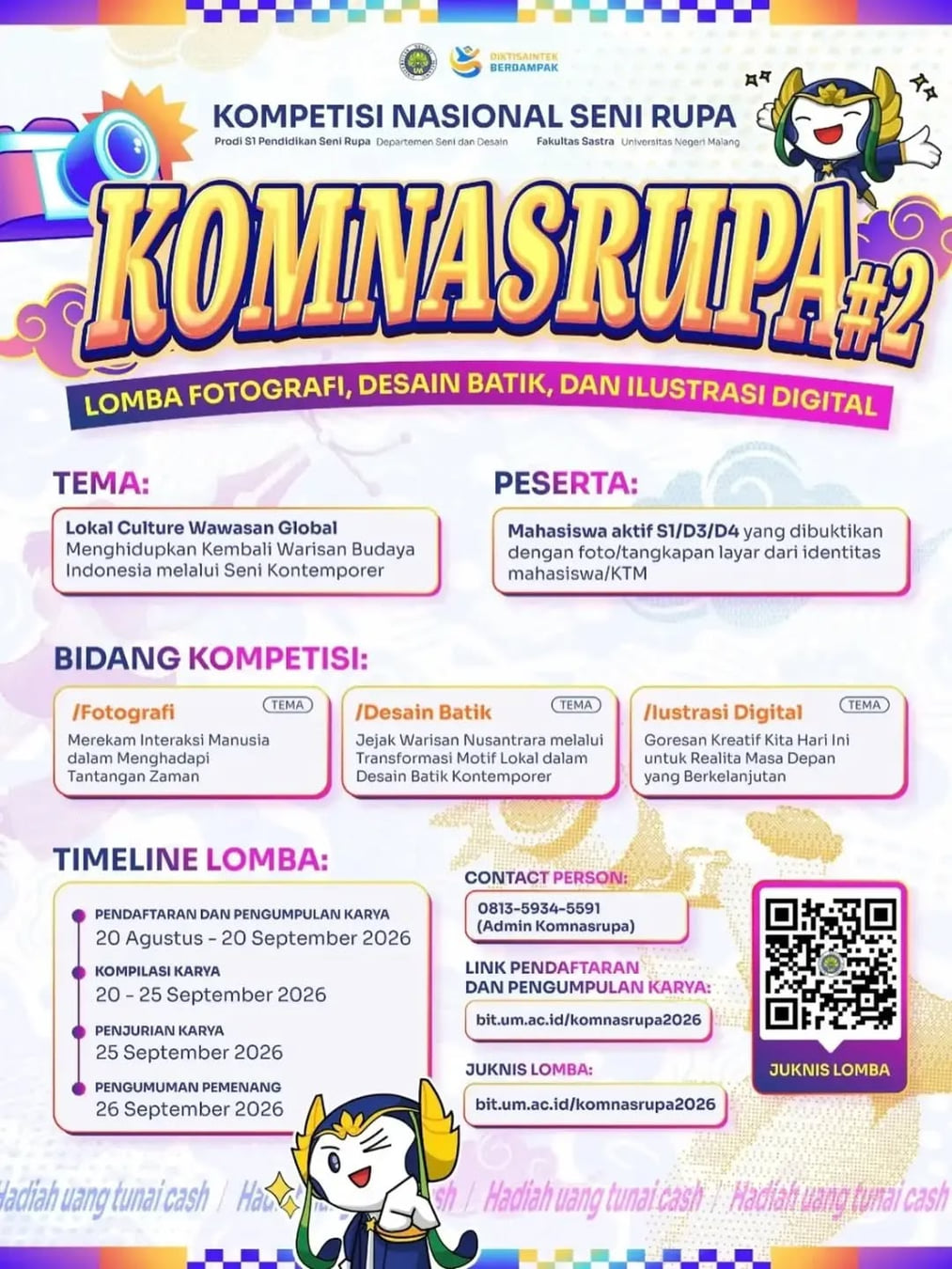 Kompetisi Nasional Seni Rupa (KOMNASRUPA) 2026 - Poster 2