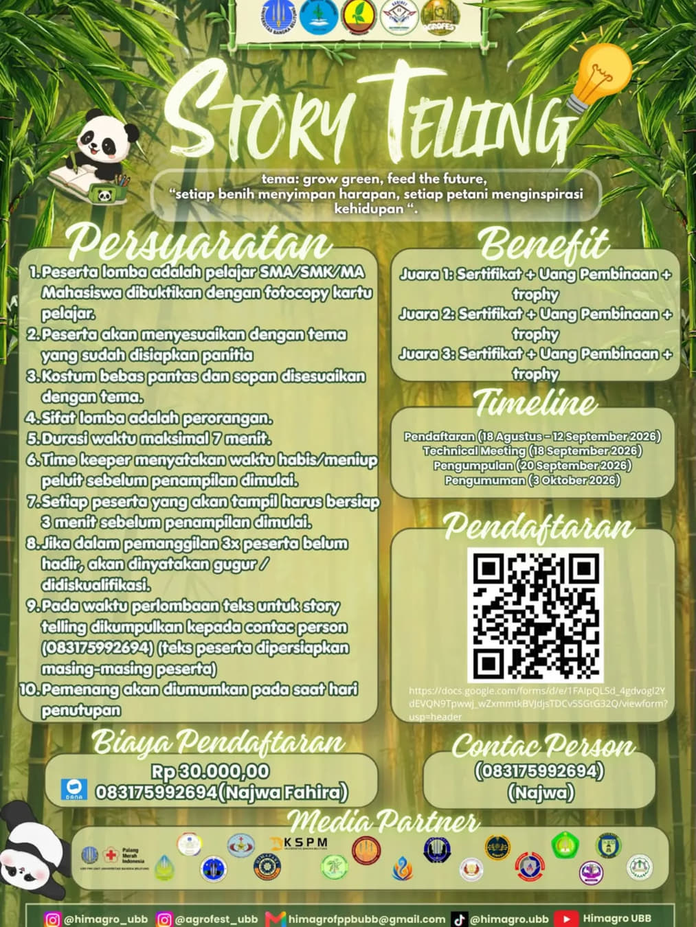 Story Telling Agrofest 2026 - Poster 2