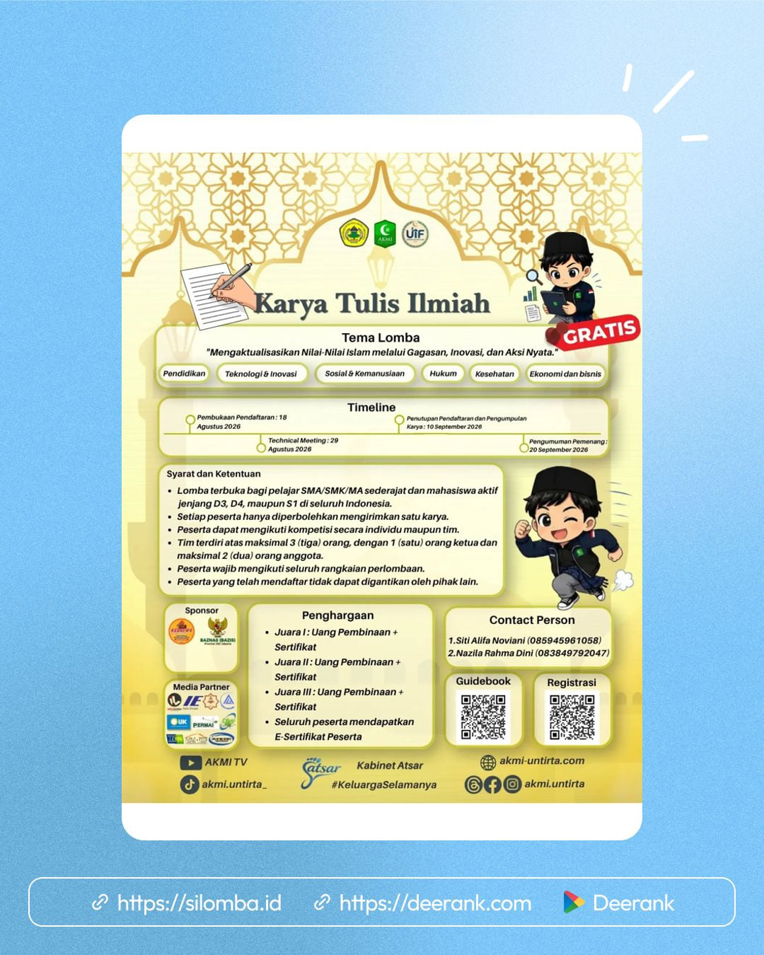 AKMI Competition β Untirta Islamic Fair (UIF) 2026 - Poster 1