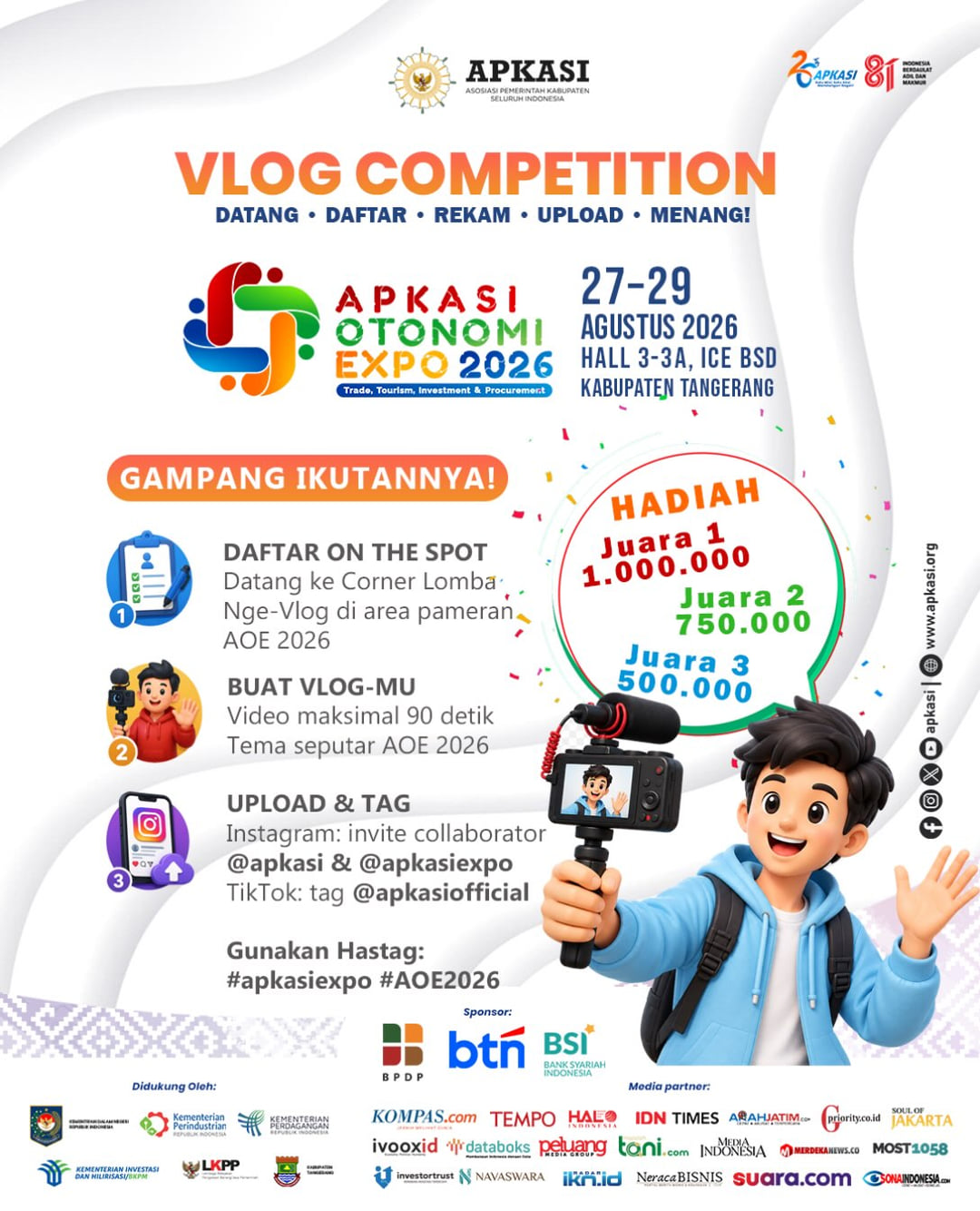 APKASI Otonomi Expo 2026 Vlog Competition - Poster 2