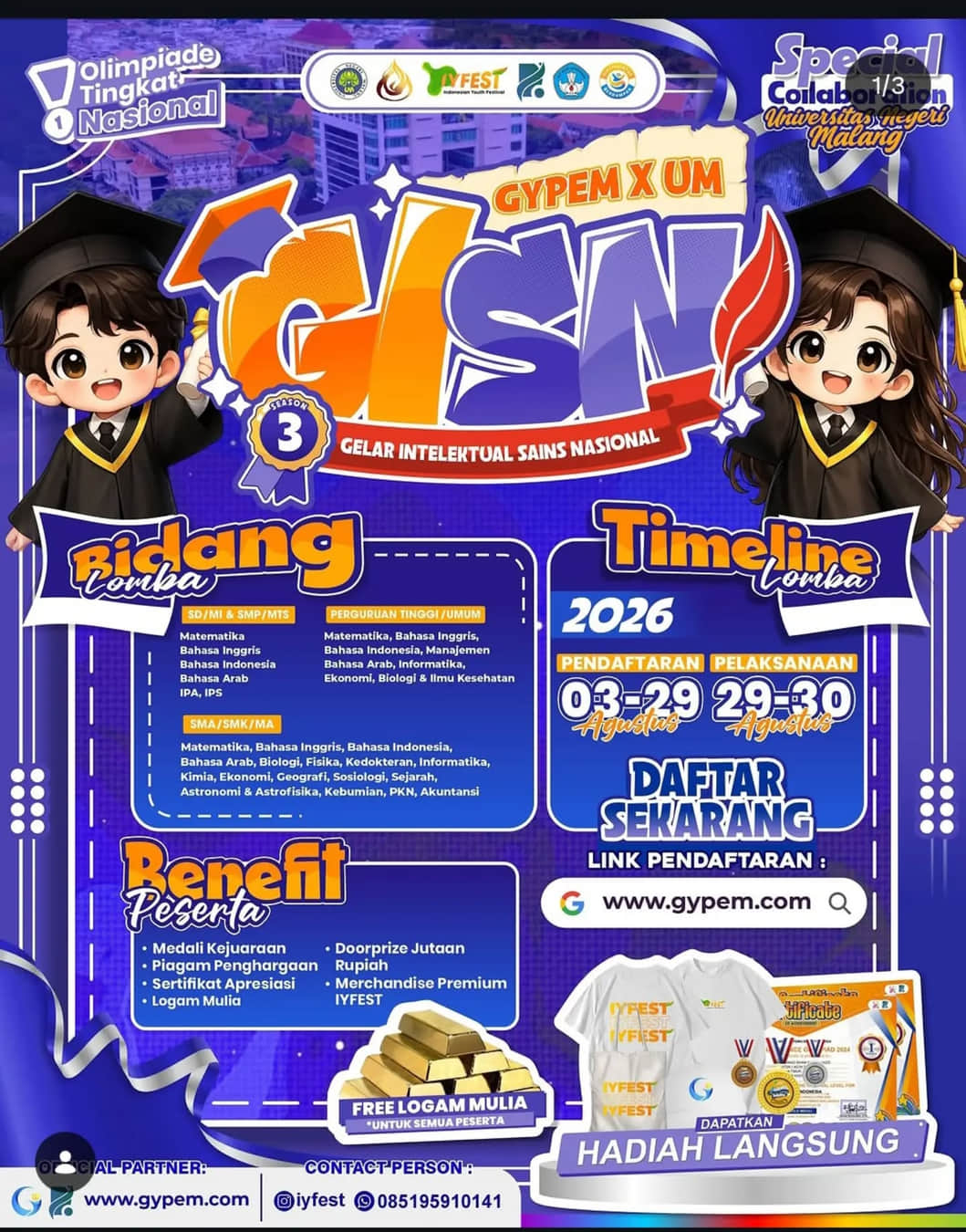 Gelar Intelektual Sains Nasional (GISN) Season 3 - Poster 2