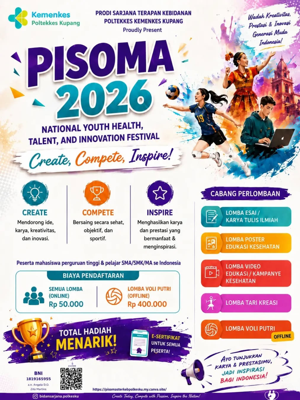 PISOMA 2026: National Youth Health, Talent, and Innovation Festival - Poster 2
