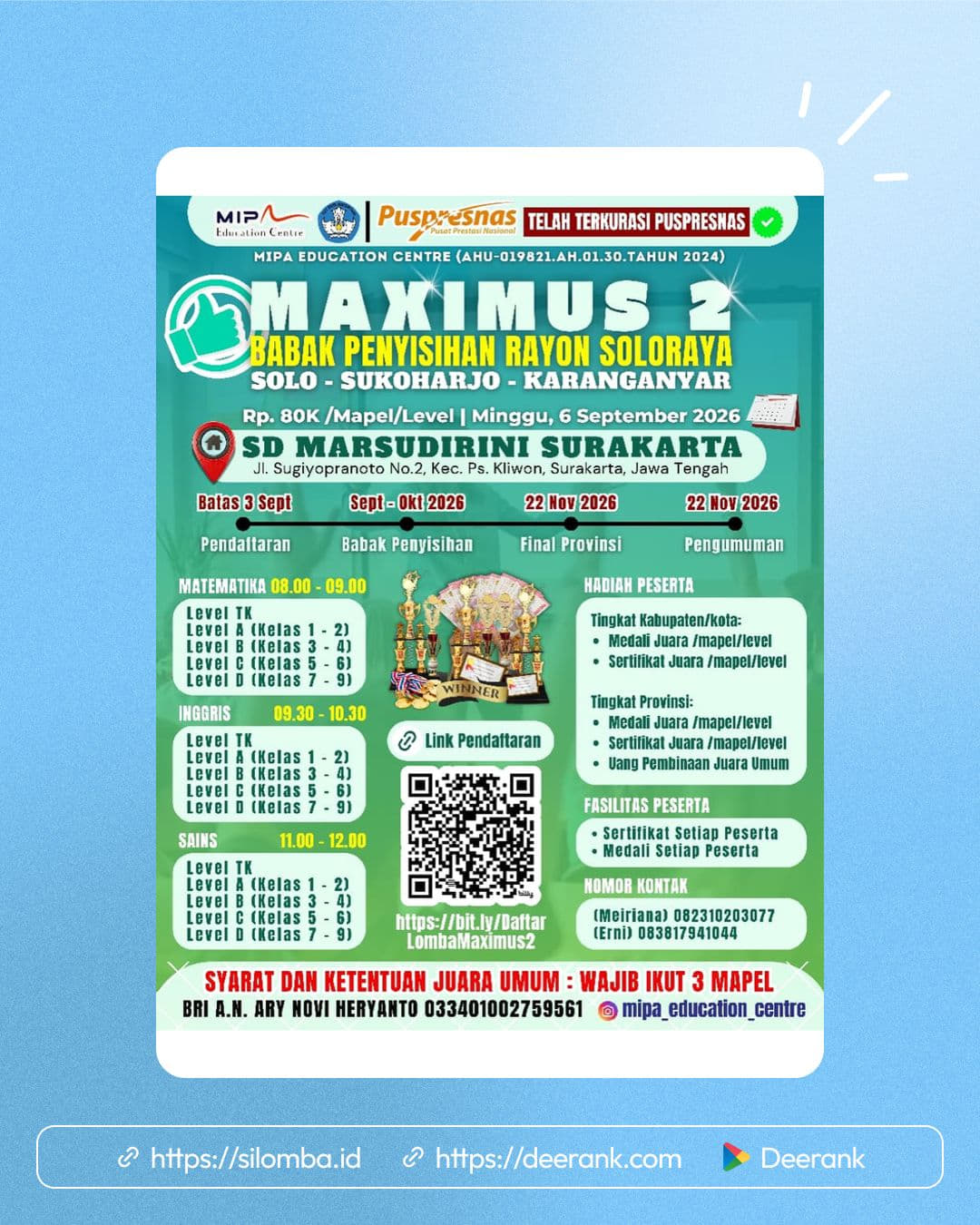 OLIMPIADE MIPA MAXIMUS2 2026 - Poster 1