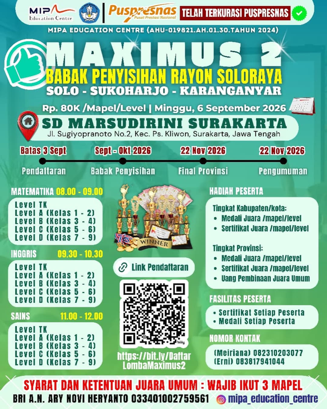 OLIMPIADE MIPA MAXIMUS2 2026 - Poster 2