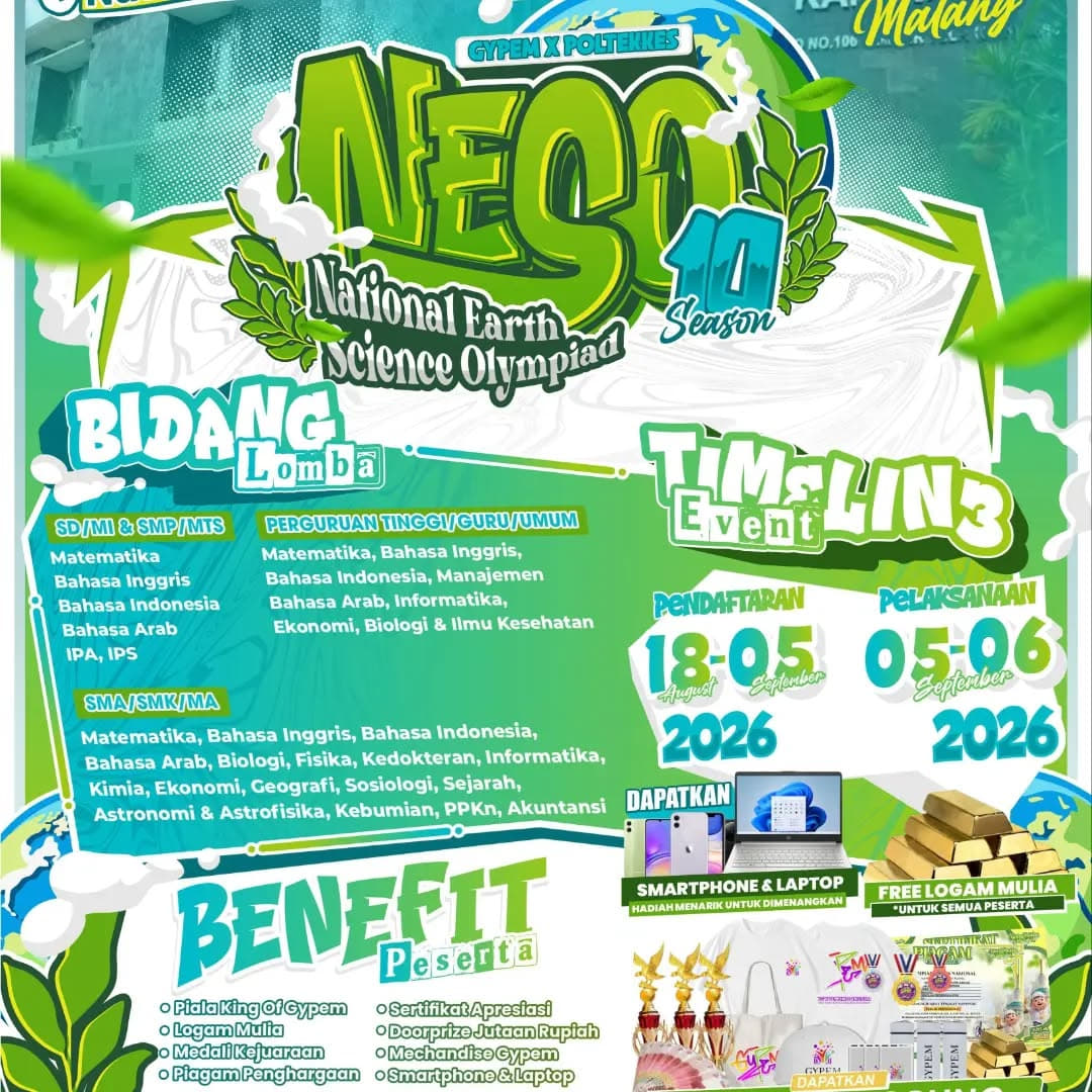 National Earth Science Olympiad Season 10 - Poster 2