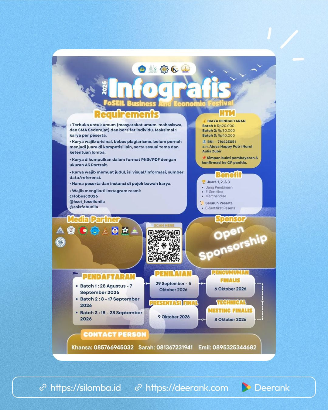 Lomba Infografis Nasional FoBESC 2026 - Poster 1
