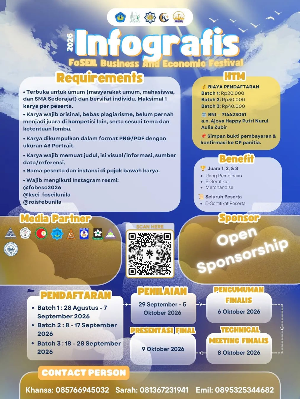 Lomba Infografis Nasional FoBESC 2026 - Poster 2
