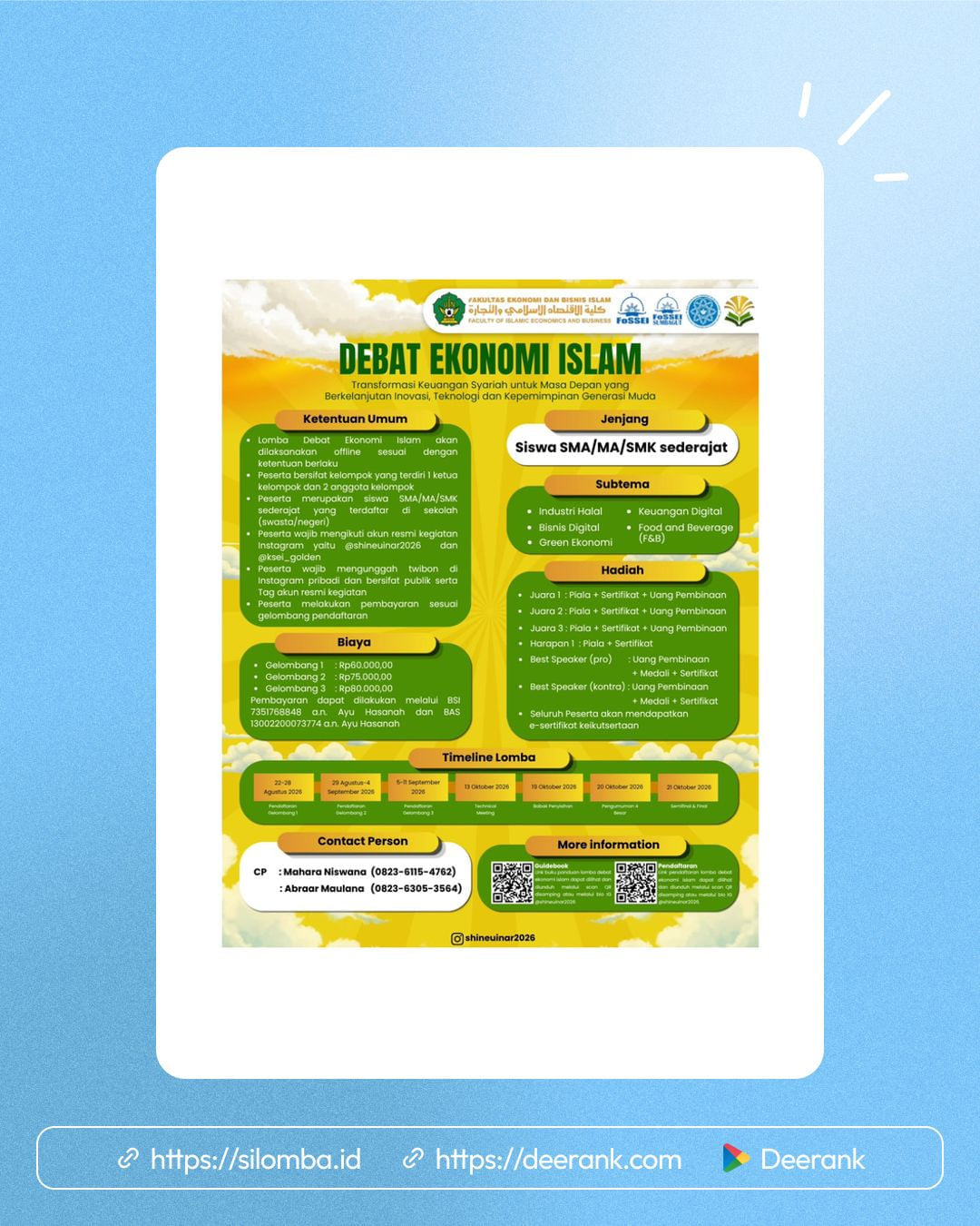 SHARIA ECONOMIC INTELLECTUAL EMPOWERMENT 2026 (SHINE 2026) - Poster 1